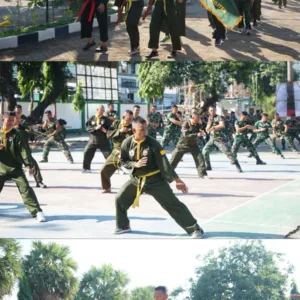 Persiapkan Kenaikan Tingkat, Prajurit Kodim 1409/Gowa Gelar Latihan Rutin Pencak Silat Militer