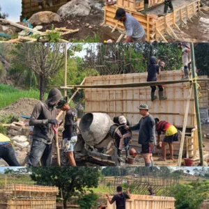 Wujudkan Akses Pelosok Terhubung, Prajurit Kodim 1409/Gowa dan Yon Teritorial Pembangunan Kebut Jembatan Beton Sungai Badenglolo
