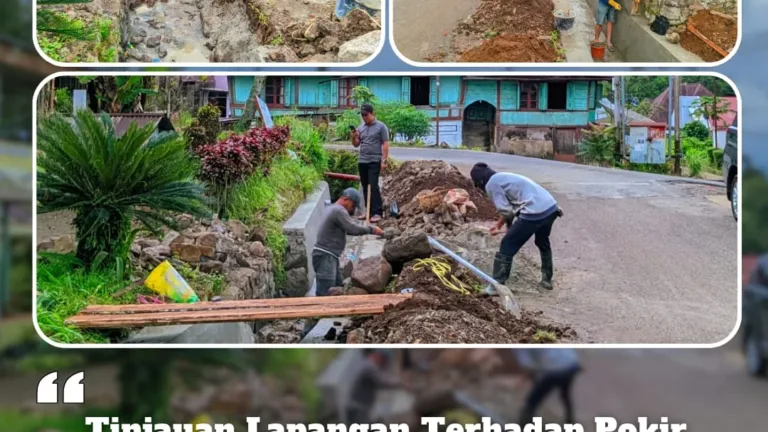 Anggota DPRD Agam  Hardianto Tinjau Pembangunan Drainase di Nagari Canduang Koto Laweh