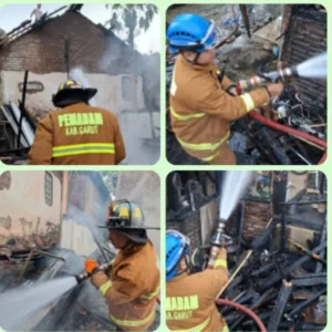 Kebakaran Rumah di Kersamanah Hanguskan Satu Bangunan, Damkarmat Garut Berhasil Cegah Api Merembet