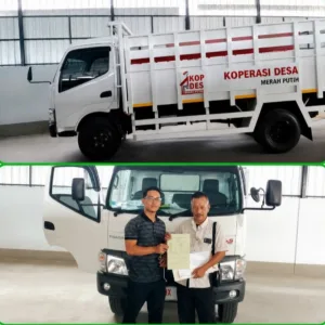 Agrinas Serahkan Satu Unit Truk Operasional KOPDES Merah Putih Desa Mekargalih Lengkap dengan Dokumen Kendaraan