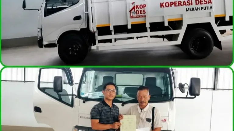 Agrinas Serahkan Satu Unit Truk Operasional KOPDES Merah Putih Desa Mekargalih Lengkap dengan Dokumen Kendaraan