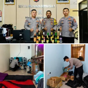 Cipta Kondusif, Polsek Wanaraja Gelar Operasi Miras di Wilayah Hukumnya