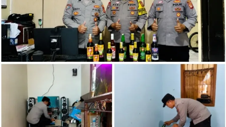 Cipta Kondusif, Polsek Wanaraja Gelar Operasi Miras di Wilayah Hukumnya