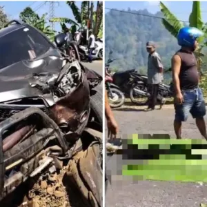 Kecelakaan Maut di Tikungan Jambu Dipa Pamulihan Pengendara Honda Beat Meninggal Dunia