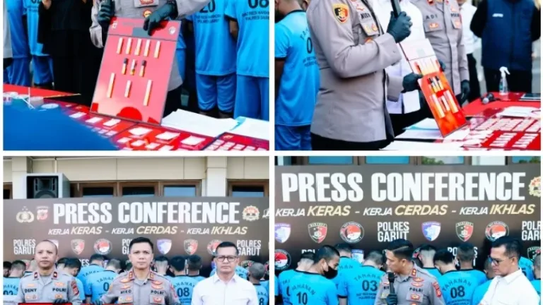Polres Garut Ungkap 20 Kasus Narkotika, Psikotropika dan Obat Tertentu, 28 Tersangka Diamankan