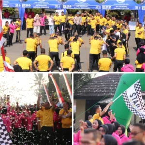 Semarak HUT ke-81 Kemerdekaan RI, Polres Garut Gelar Fun Walk dan Dorong UMKM Lokal
