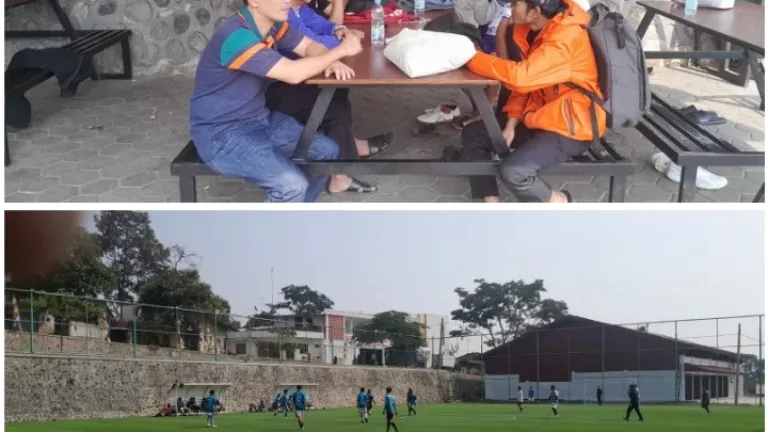 Fourpeo Meriahkan HUT RI ke-81 di Mini Soccer Desa Bunisari