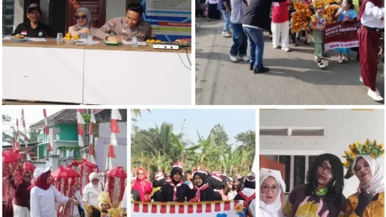 Karnaval Desa Cibunar Meriahkan HUT RI ke-81, Warga Tumpah Ruah