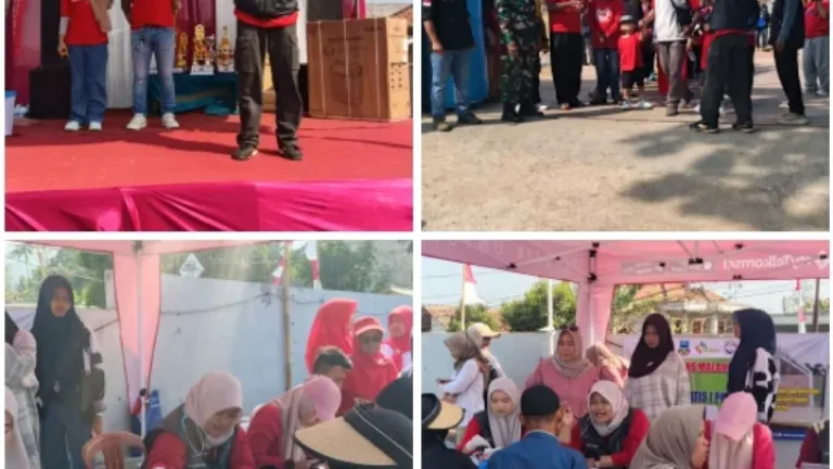Meriah dan Sehat! Pemdes Malangbong Gelar Puncak HUT RI ke-81 dengan Jalan Sehat dan Cek Kesehatan Gratis