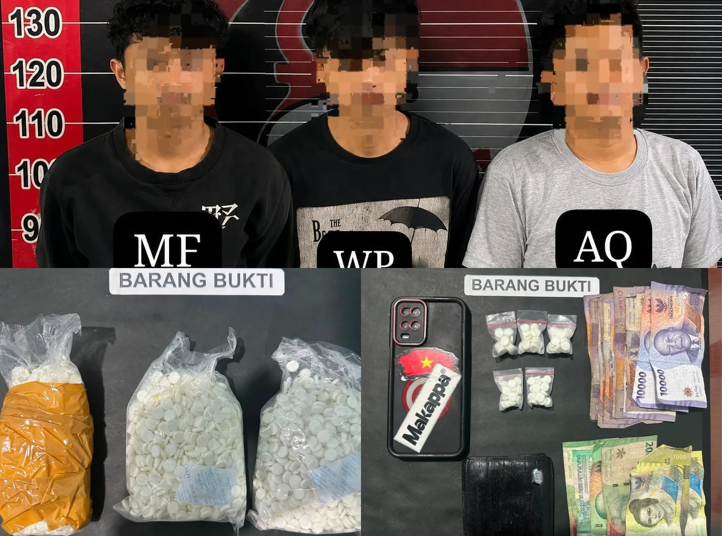 Sat Resnarkoba Polres Polman Ungkap Peredaran Ribuan Pil Koplo, Tiga Pria Diamankan