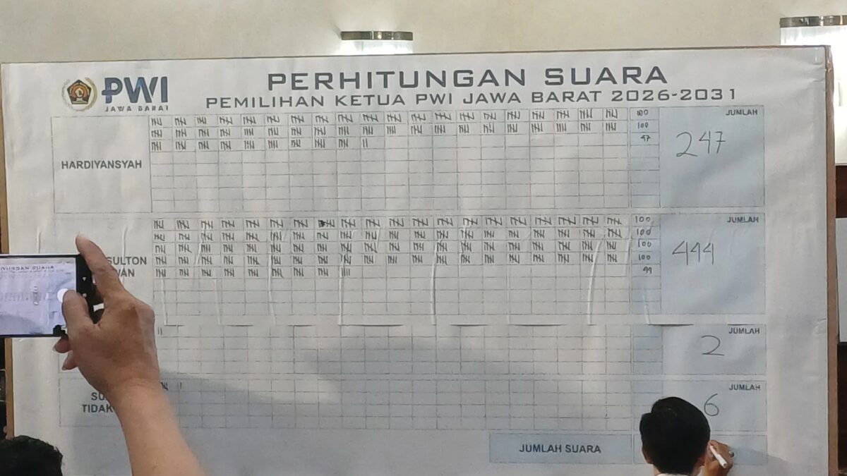 Tantan Sulthon Terpilih Jadi Ketua PWI Jabar 2026-2031