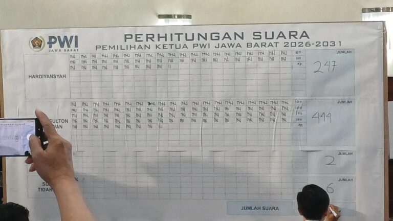Tantan Sulthon Terpilih Jadi Ketua PWI Jabar 2026-2031