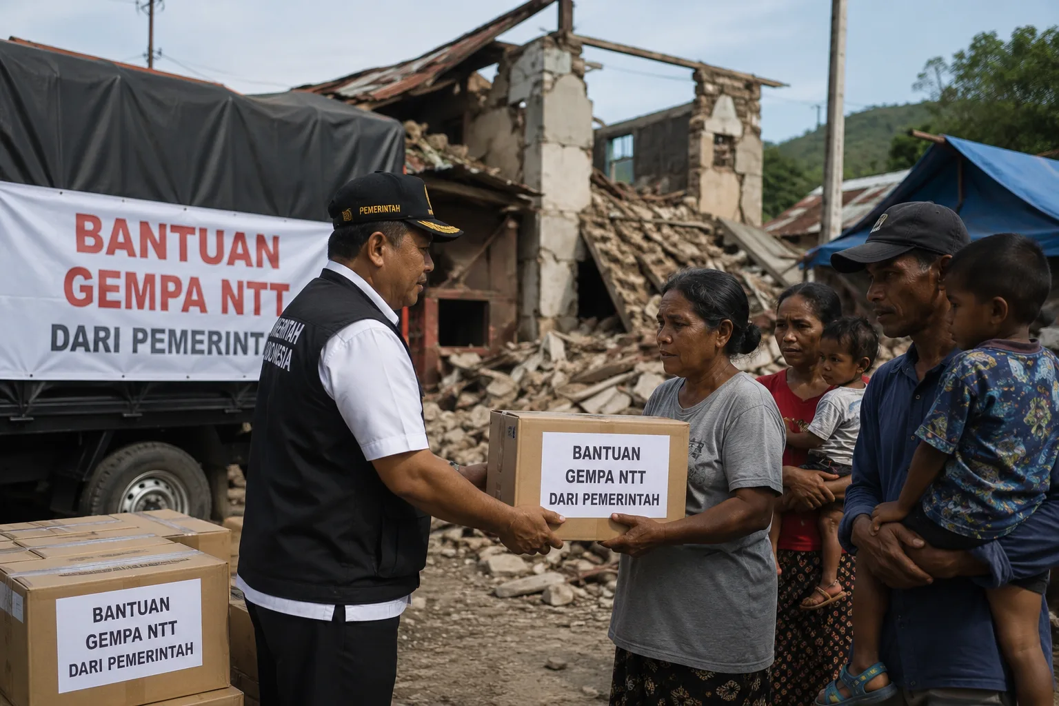 Bantuan Presiden Rp200 Miliar untuk Gempa NTT Sudah Cair