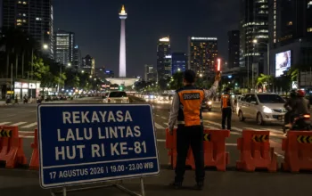Rekayasa Lalu Lintas HUT RI, 18 Ruas Jalan Jakarta Dialihkan