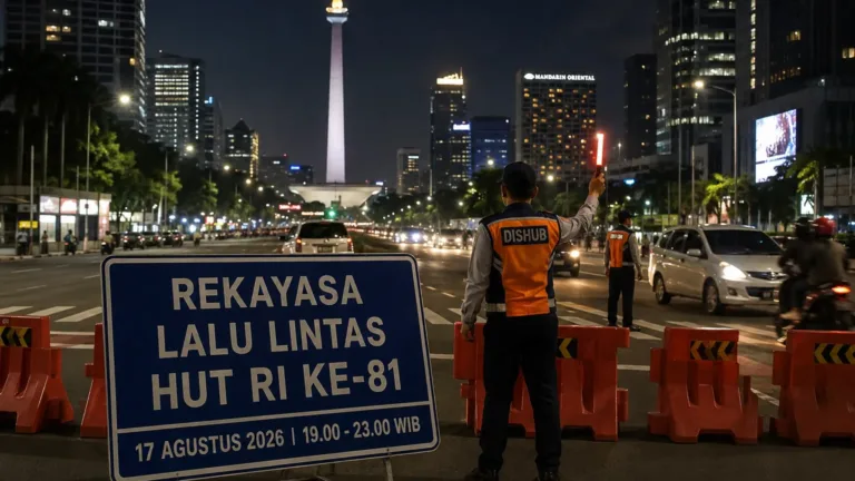 Rekayasa Lalu Lintas HUT RI, 18 Ruas Jalan Jakarta Dialihkan