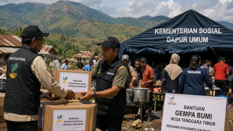 Kemensos Salurkan Bantuan Rp14,65 Miliar untuk Korban Gempa NTT