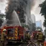 Kebakaran Melanda Gedung di Cikini Raya, Damkar Kerahkan 18 Unit