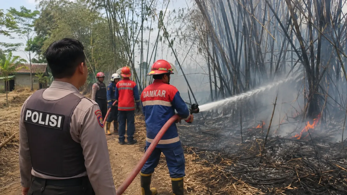Kebakaran di Lamongan Terjadi di Dua Lokasi dalam Sehari