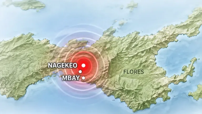 9 Gempa Guncang Nagekeo NTT pada Pagi Hari, Terbesar M4,8