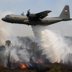 TNI AU Kerahkan 5 Pesawat Bantu Tangani Karhutla di Kalimantan (Foto Illustrasi)