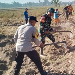 Wujudkan Akses Tani yang Lebih Baik, Babinsa dan Warga Dusun Allu Bahu-Membahu Buka Jalan Swadaya