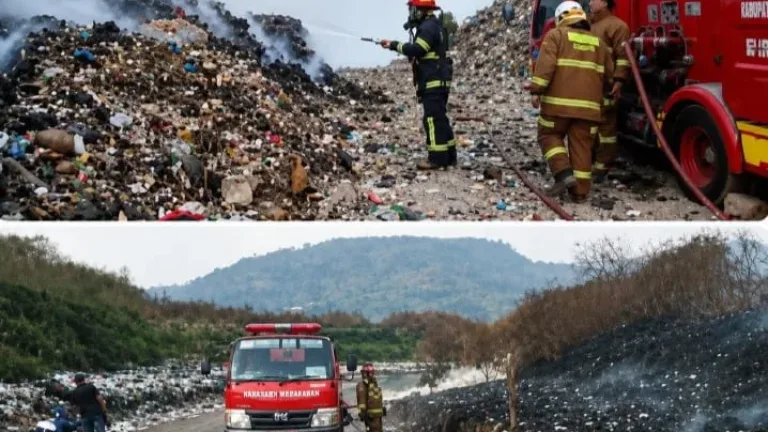 H.Basuki Eko, Respons Cepat Damkarmat Garut Berhasil Kendalikan Kebakaran di TPA Pasir Bajing Banyuresmi