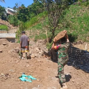 Sinergi TNI dan Warga Gowa Kebut Pembangunan Jembatan Beton Tahap V di Dua Titik Strategis
