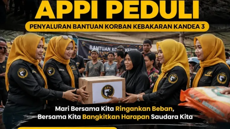 Srikandi APPI Peduli Salurkan Bantuan untuk Korban Kebakaran Di Kecamatan Bontoala Jalan Kandea 3