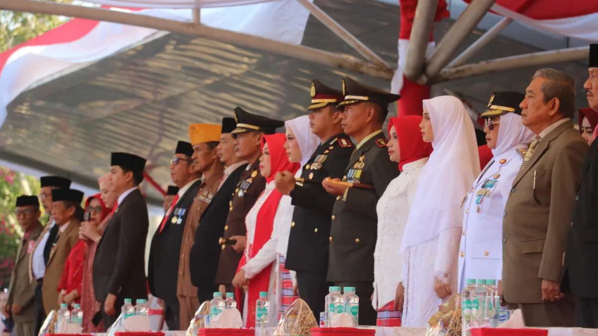 Kapolres Polman Hadiri Upacara HUT ke-81 RI, Momentum Perkuat Sinergi TNI-Polri dan Pemda