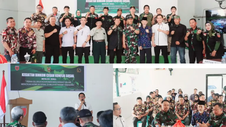Kodim 1409/Gowa Gelar Pembinaan Komunikasi Cegah Konflik Sosial Tahun 2026