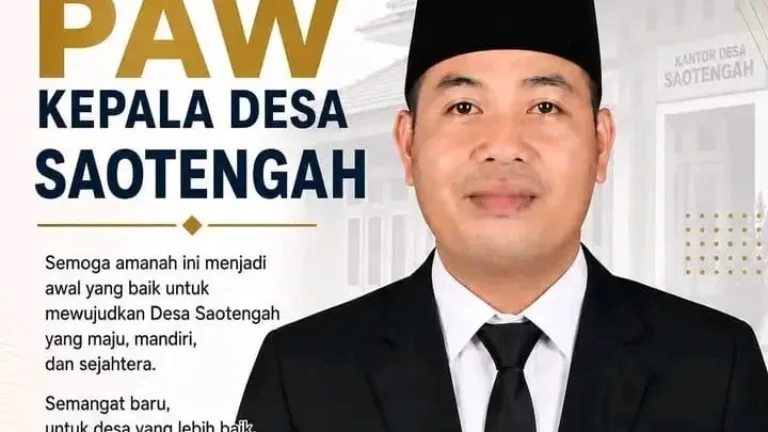 Makmur Mappi, ST Terpilih sebagai PAW Kepala Desa Saotengah