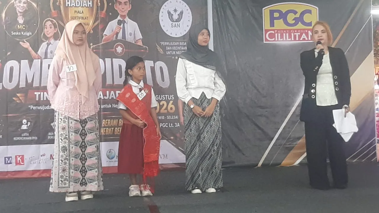 Satria Adipati Nusantara Gelar Lomba Pidato Pelajar di PGC Jakarta Timur Wujudkan Rasa Seni dan Cinta untuk Negeri