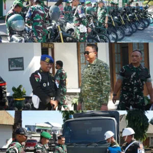 Kodim 1409/Gowa Bersama Subdenpom XIV/1-1 Takalar Gelar Pemeriksaan Berkala Surat Kendaraan
