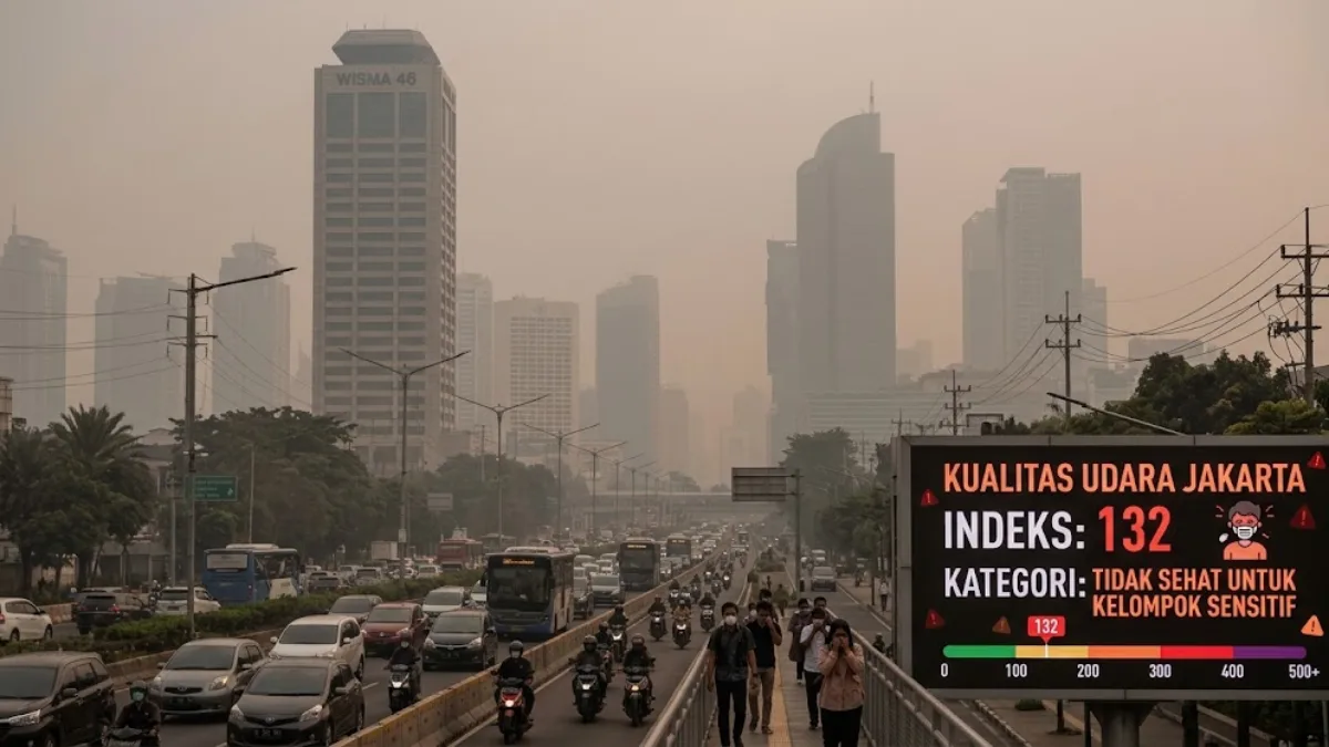 Kualitas Udara Jakarta Masuk Kategori Tidak Sehat, Ini Imbauannya