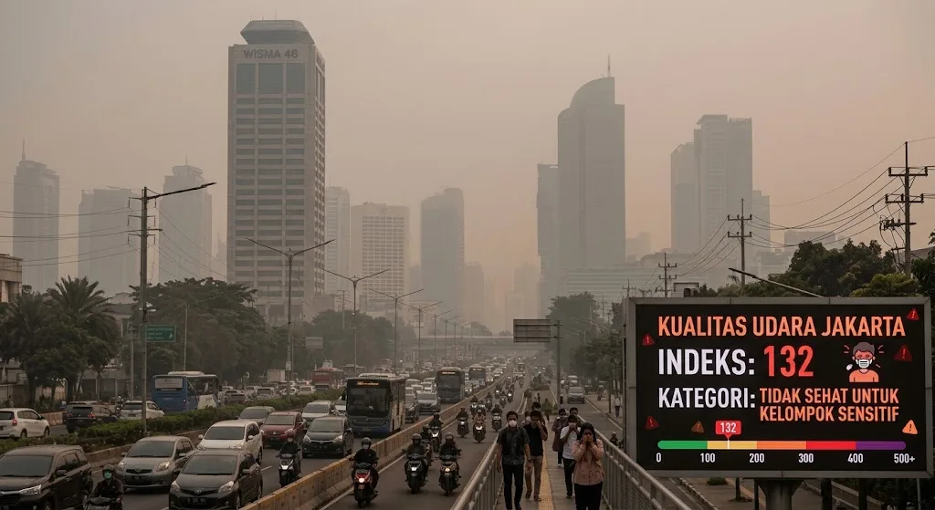 Kualitas Udara Jakarta Masuk Kategori Tidak Sehat, Ini Imbauannya