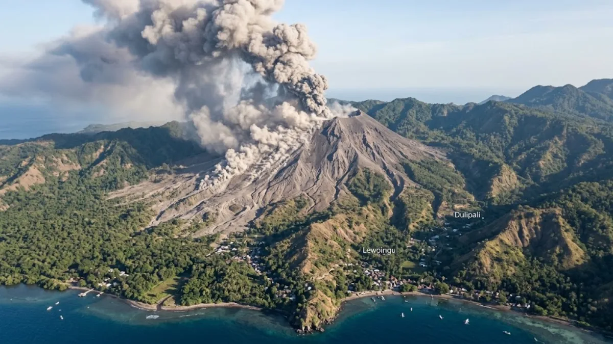 Gunung Lewotobi Laki-laki Erupsi, Warga Diminta Waspada