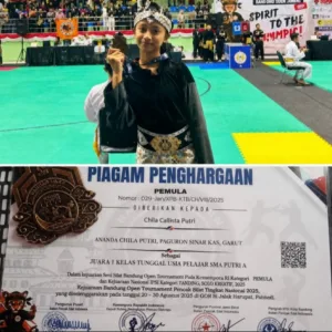 Anak Anggota Kodim 0611/Garut Serda Dwi Ari P Raih Juara 1 Bandung Open Tournament Tingkat Nasional