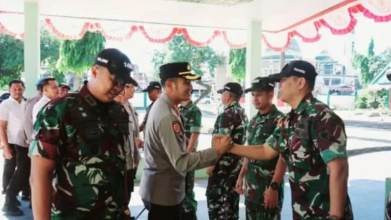 Perkuat Sinergitas TNI-Polri, Kapolresta Gowa Kunjungi Makodim 1409/Gowa
