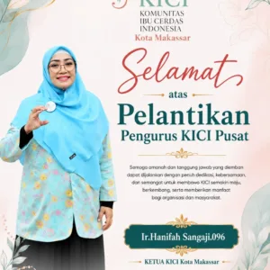 Ketua KICI Kota Makassar Ir. Hanifah Sangaji Resmi Dilantik sebagai Pengurus KICI Pusat