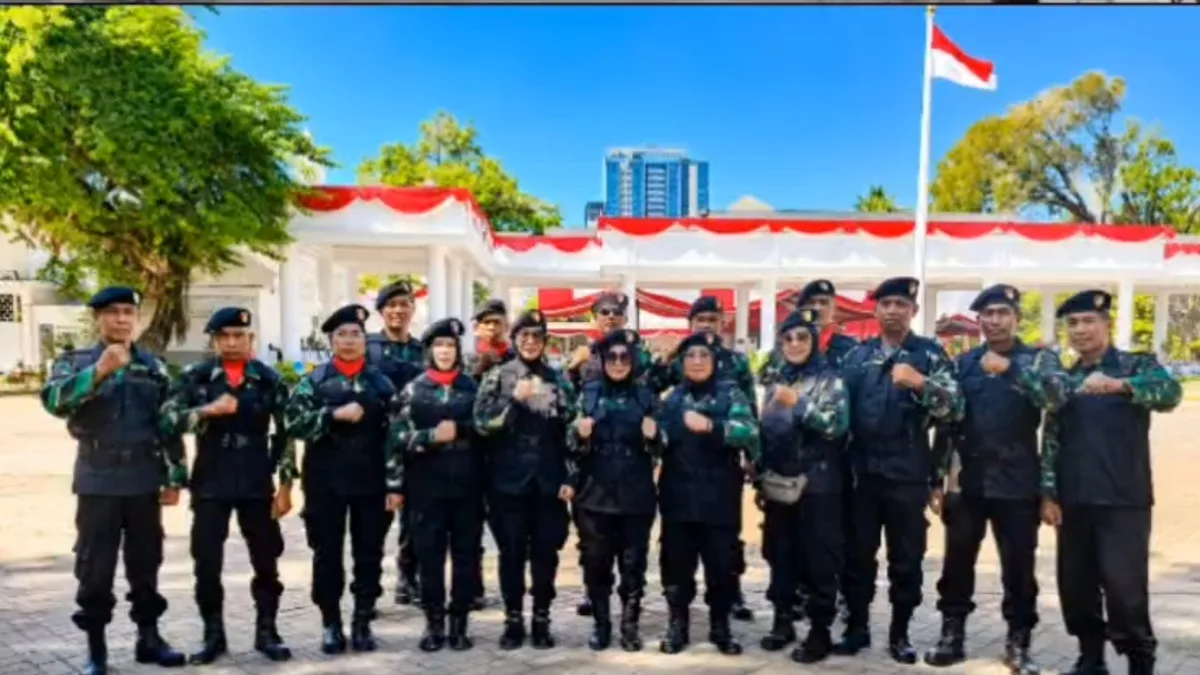 Banteng Komando Dukung Rangkaian Upacara HUT ke-81 Kemerdekaan RI Tingkat Provinsi Sulawesi Selatan