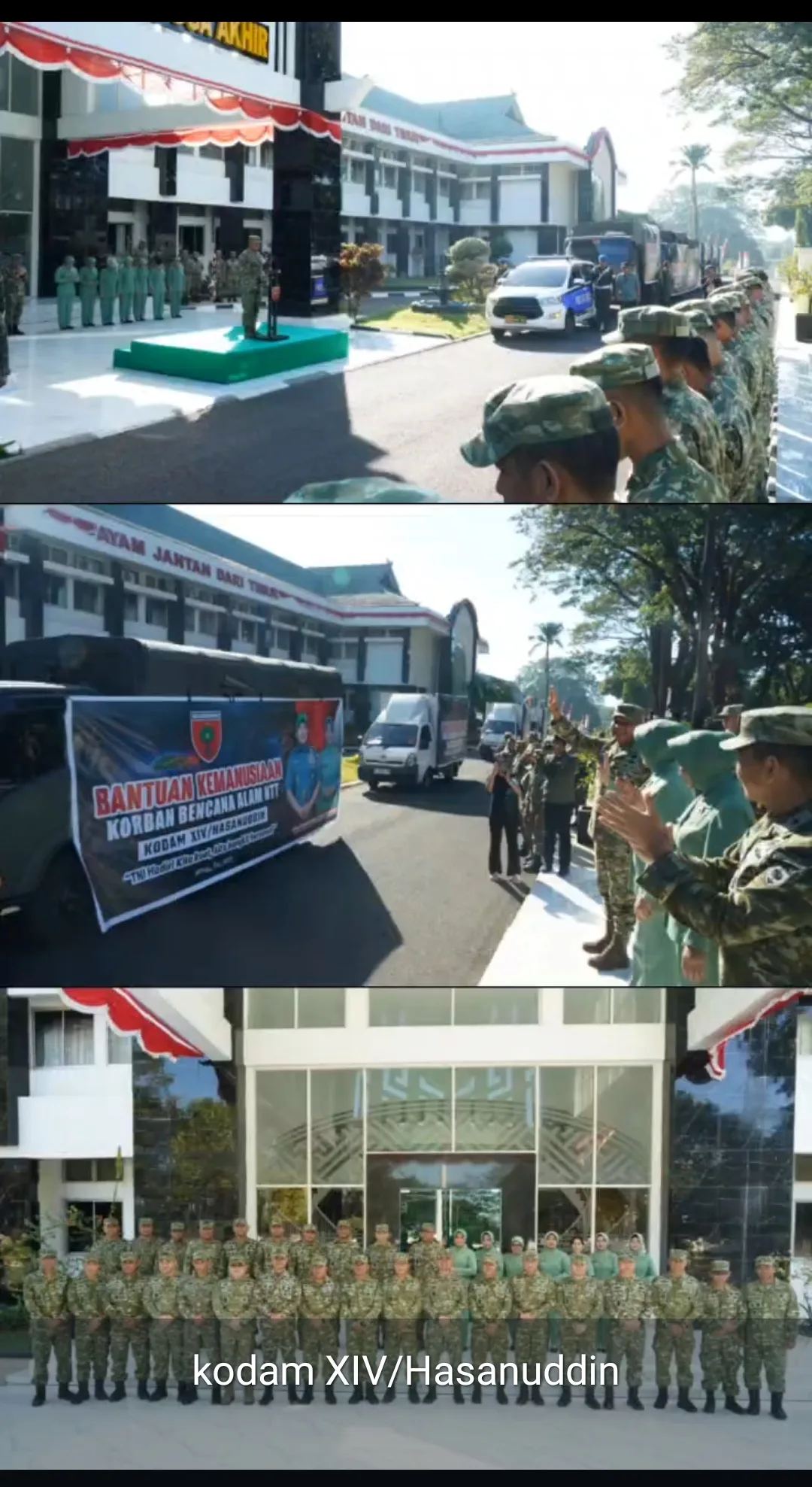 Kodam XIV/Hasanuddin Kirim 2.212 paket Bantuan Kemanusiaan untuk Korban Gempa NTT