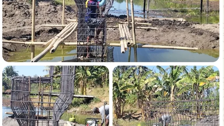 Kodim 1409/Gowa Pacu Pembangunan Jembatan Beton Tahap VI di Bontonompo Selatan