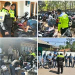 Polsek Malangbong Tertibkan 20 Knalpot Brong di SMKN 7 Garut