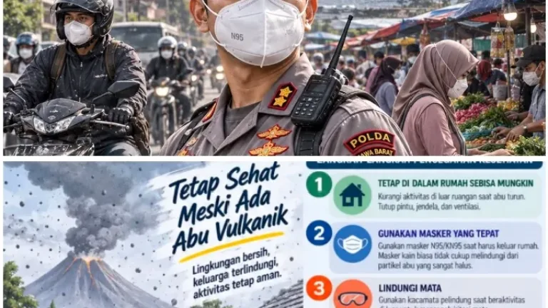 Partikel Halus Mengintai! Polres Garut Ajak Warga Antisipasi Dampak Abu Vulkanik
