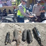 Polsek Karangpawitan Tertibkan Knalpot Brong, 5 Pelanggar Terjaring Razia