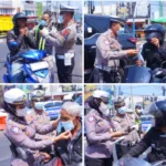 Polres Garut Hadir untuk Warga, 500 Masker Gratis Dibagikan Cegah ISPA