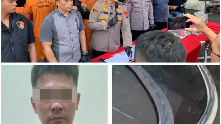 Acungkan Celurit ke Truk, Pria di Garut Ditangkap Polisi