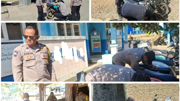 Razia Knalpot Brong! Polsek Pasirwangi Amankan 13 Knalpot Bising