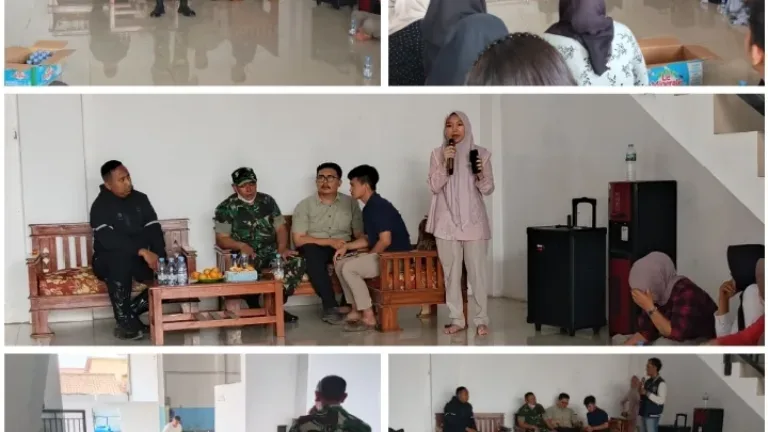 Babinsa dan Bhabinkamtibmas Beri Pembekalan Relawan Dapur Sehat SPPG Kartika Sari Malangbong